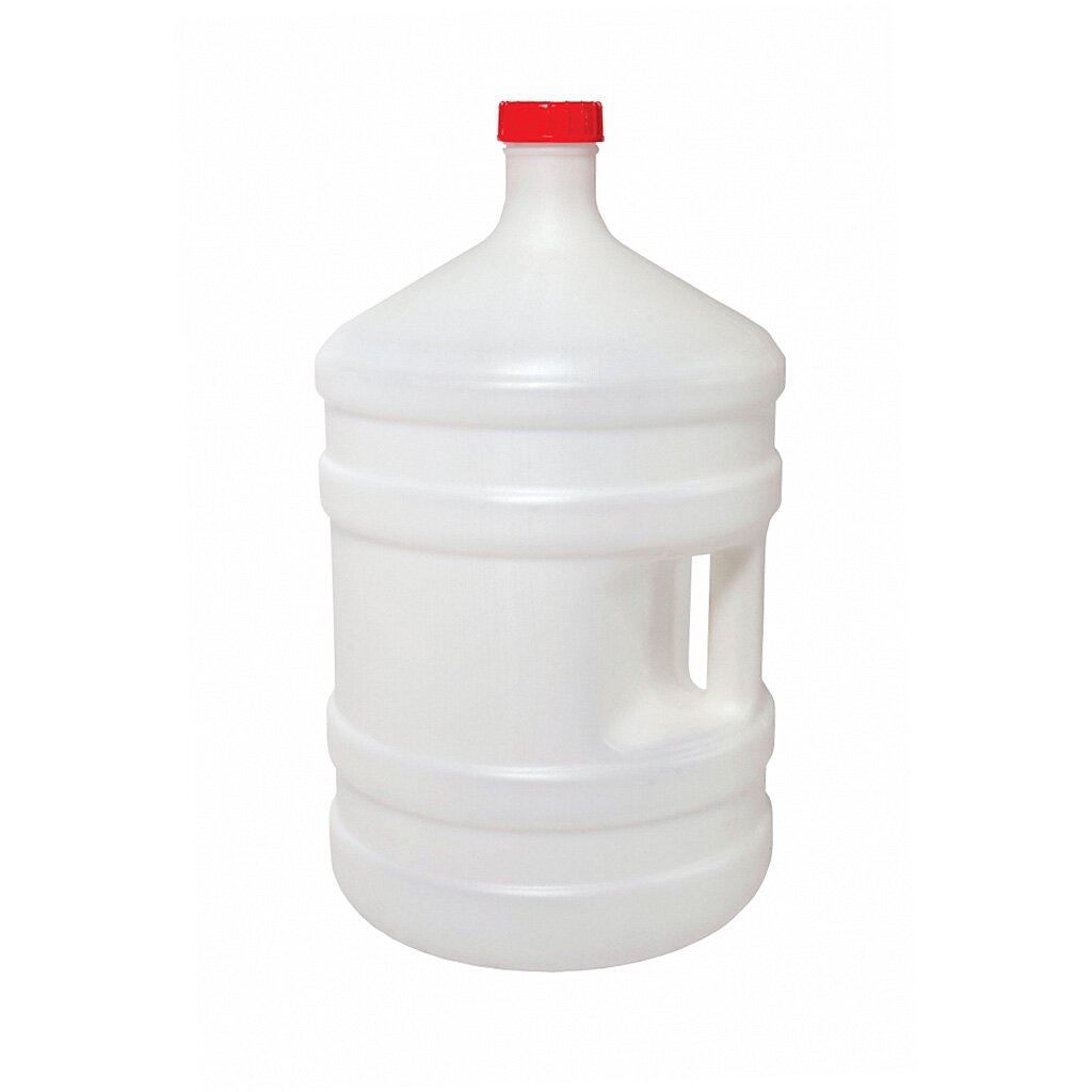 Канистра-бутыль пластик, для воды, 20 л, круглая, с ручкой, М267, Альтернатива бутыль магнум 1 5 л с ручкой в ассортименте