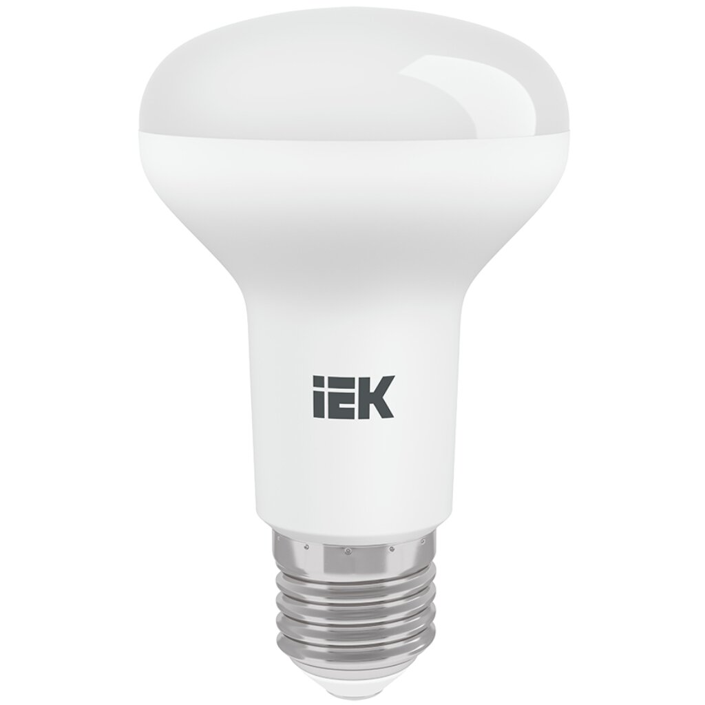 Лампа светодиодная E27, 8 Вт, 60 Вт, 230 В, рефлектор, 4000 К, свет нейтральный белый, IEK, R63, LED лампа светодиодная e27 7 вт 60 вт 230 в шар 4000 к свет нейтральный белый iek g45 led