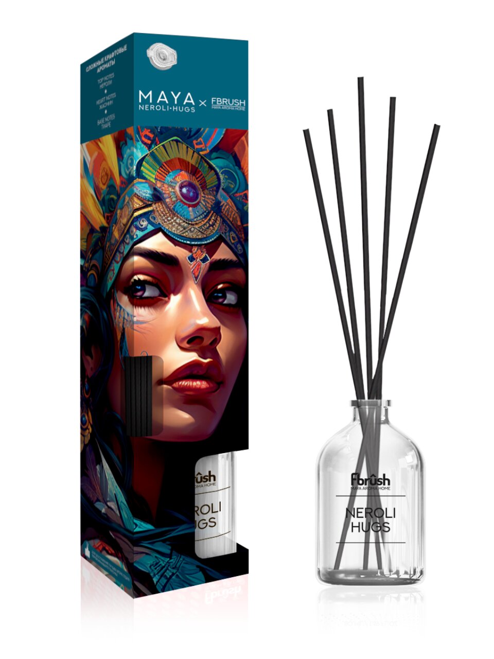 Аромадиффузор Fbrush, 50 мл, Maya, Neroli hugs, DMAYA50-5