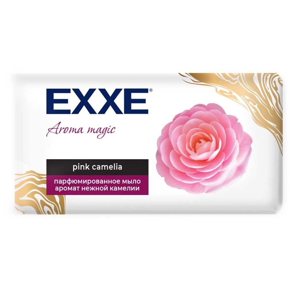 Мыло Exxe, Нежная камелия, 140 г, парфюмированное крем мыло косметическое exxe 1 1 спелая вишня 4 шт 75 г