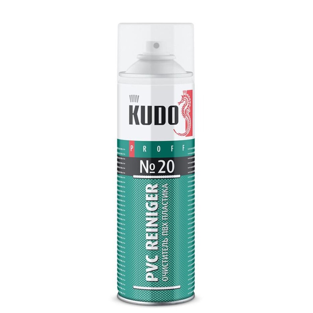 Очиститель для ПВХ, PVC Reiniger №20, 0.65 л, KUDO очиститель для пвх proff 20 1 л kudo с антистатиком нерастворяющий