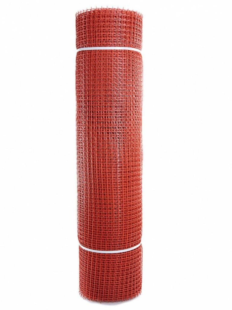 Сетка садовая пластмасса, ячейка 15 х 15 мм, квадратная, 100х2000 см, красная, Зеленый Луг, Удачная