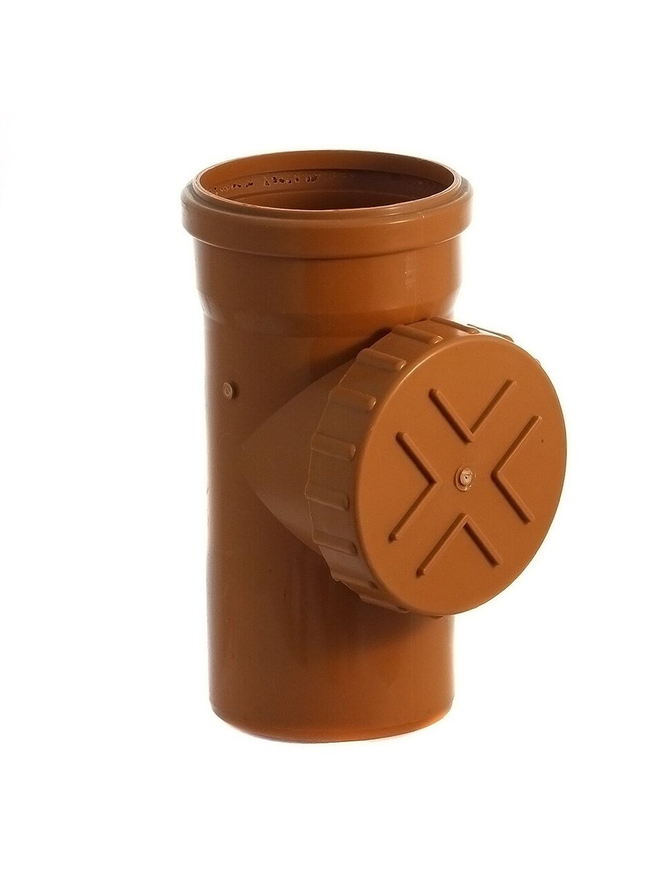 Ревизия канализационная 110 мм, Мультимирпласт, наружная, рыжая, РЕВ НК 110 SN2