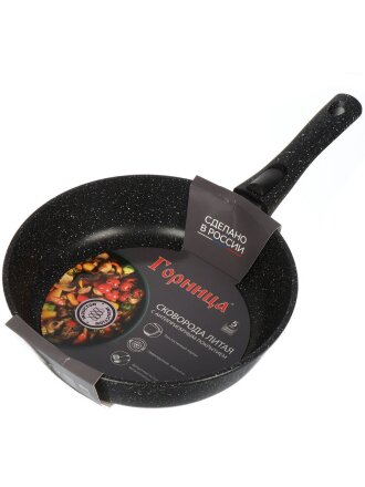 Сковорода литой алюминий, 26 см, антипригарное покрытие, Горница, Гранит Induction, съемная ручка, индукция, Ис2653аг