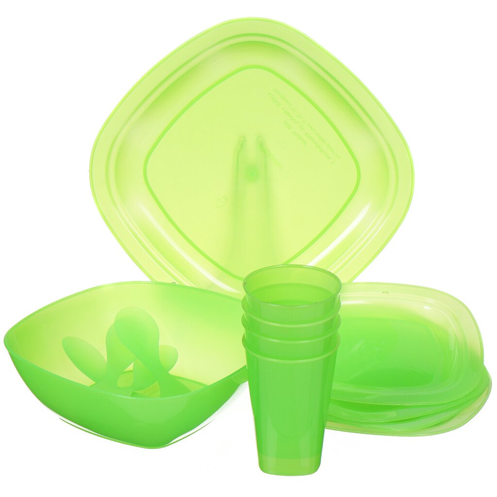 Набор для пикника на 4 персоны, 14 предметов, Радиан набор для сока стекло 7 предметов luminarc annalee green q9255