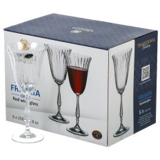 Бокал для вина, 250 мл, стекло, 6 шт, Fregata Optic, 59 532