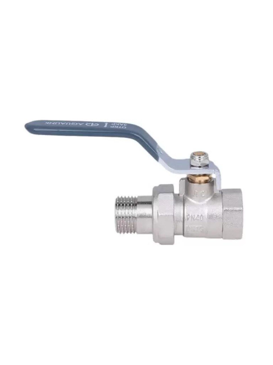 Кран для воды с американкой 1&amp;quot;, г-ш, ручка, AquaLink