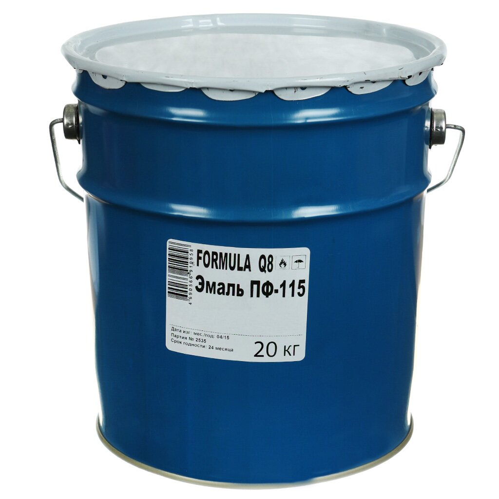 Эмаль ПФ-115 Formula Q8 белая, 20 кг