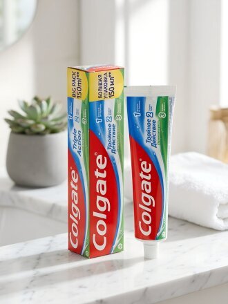 Зубная паста Colgate, Тройное действие, 150 мл