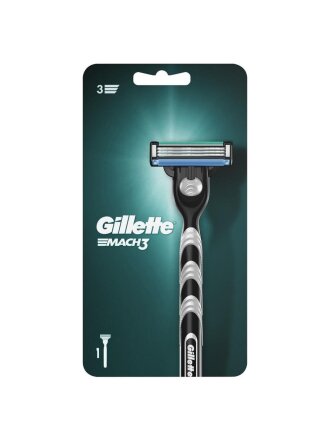 Станок для бритья Gillette, Mach3, для мужчин, 3 лезвия, 1 сменная кассета
