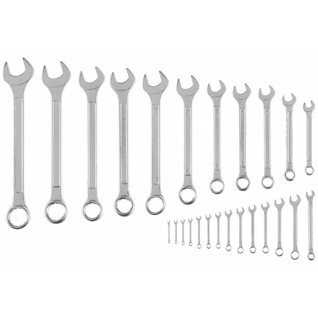 Ключи комбинированные, 6-32 мм, набор 25 шт., Top Tools, 35D370