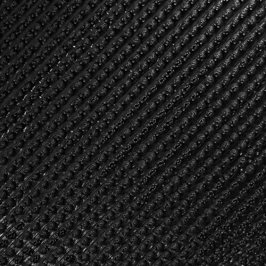 Коврик грязезащитный, 90х1500 см, прямоугольный, пластик, в рулоне, черный, Травка коврик грязезащитный 90х1500 см прямоугольный пластик в рулоне серый мокрый асфальт травка