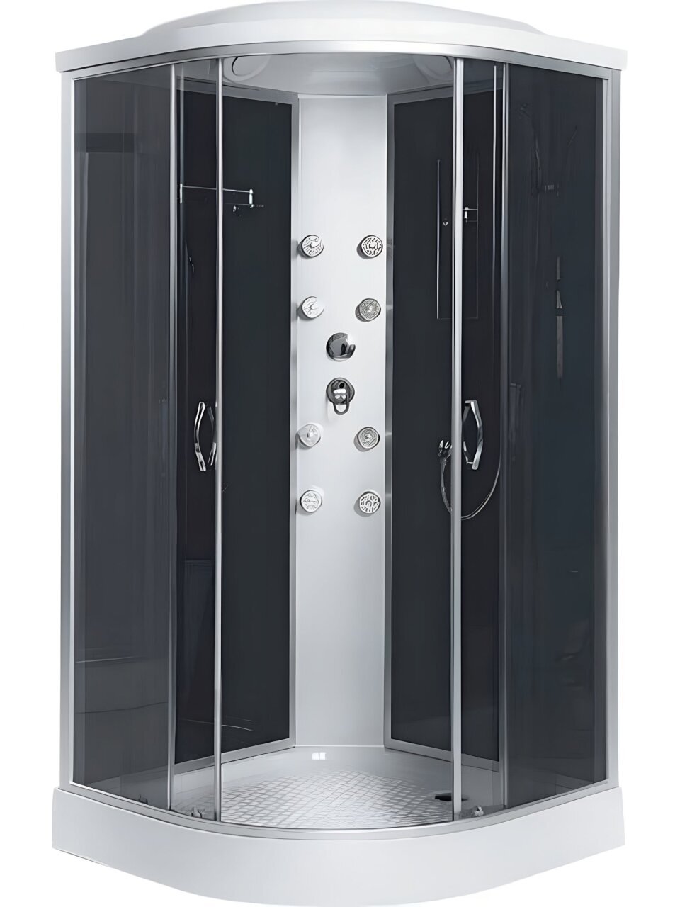 Душевая кабина низкий поддон, 90х90х215 см, тонированная, Erlit, ER3509PF-C2-RUS