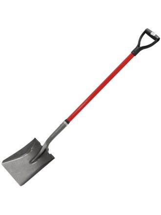 Лопата совковая, рельсовая сталь, 250х290х1300 мм, черенок фибергласс, с рукояткой, S519 FHD