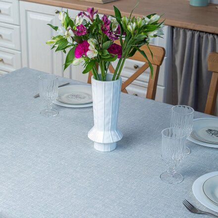 Клеенка 1.4х20 м, хлопок, с акриловым покрытием, Naturel Grey, 3252