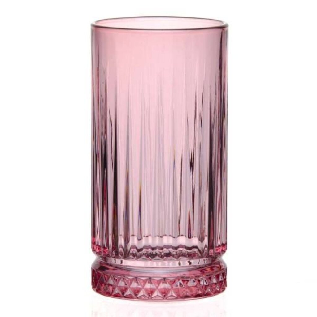 Стакан 450 мл, стекло, Pasabahce, Elysia Энжой, розовый, 520015SLBP бокал стеклянный для вина magistro иллюзия 550 мл 10×24 см розовый