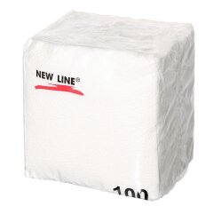 Салфетки бумажные New Line, 100 шт, белые