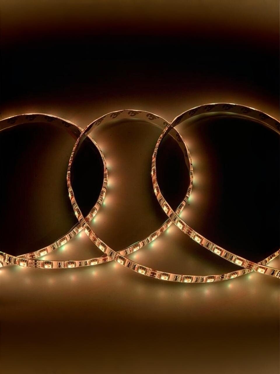 Лента светодиодная SMD 5050, 60 светодиодов/метр, 12 В, 14.4 Вт, IP65, RGB, 5 м, General Lighting Systems, 5039