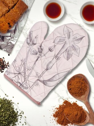 Прихватка-варежка 26х18 см, 100% хлопок, бежевая, Libelula