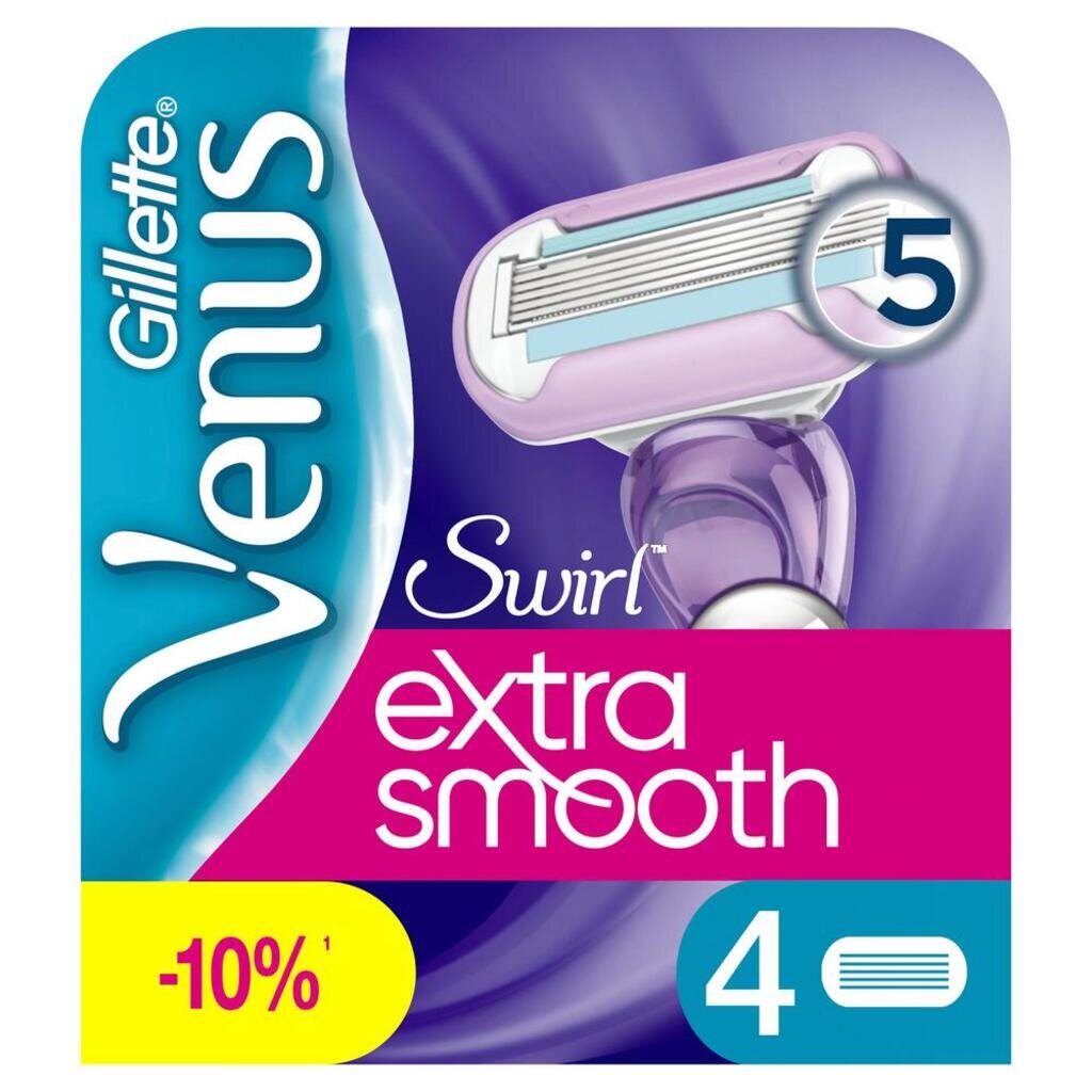 Сменные кассеты для бритв Venus, Swirl, для женщин, 4 шт