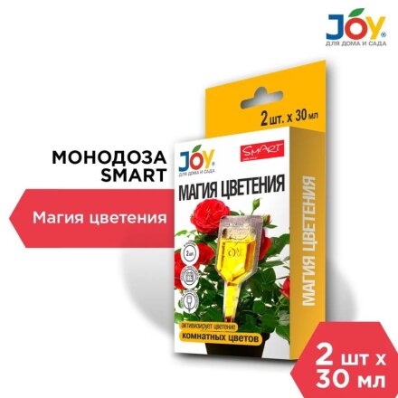 Удобрение Магия цветения, для улучш-я микрофлоры и стимуляции цветения, жидкость, 60 мл, Joy