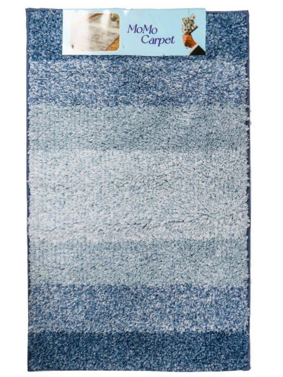 Коврик для ванной, 0.5х0.8 м, полиэстер, Y822-041, полоски яркие