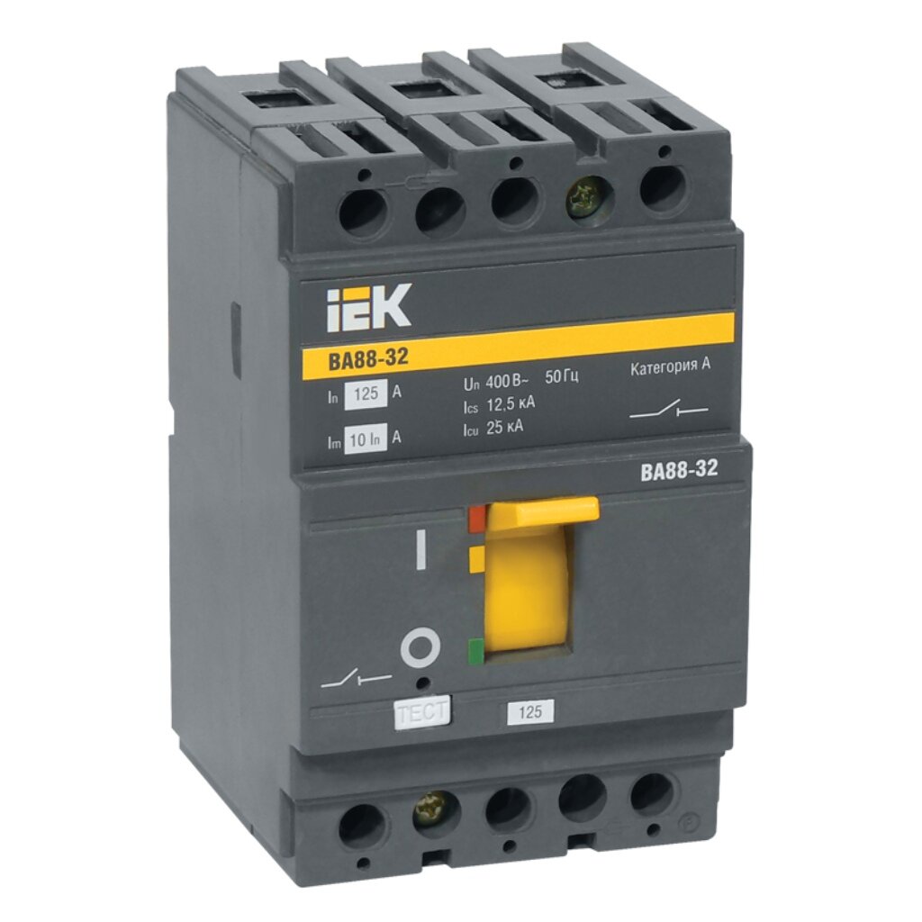 Автоматический выключатель дифференциального тока IEK ВА 88-32, 3Р, 100 А, 25 кА