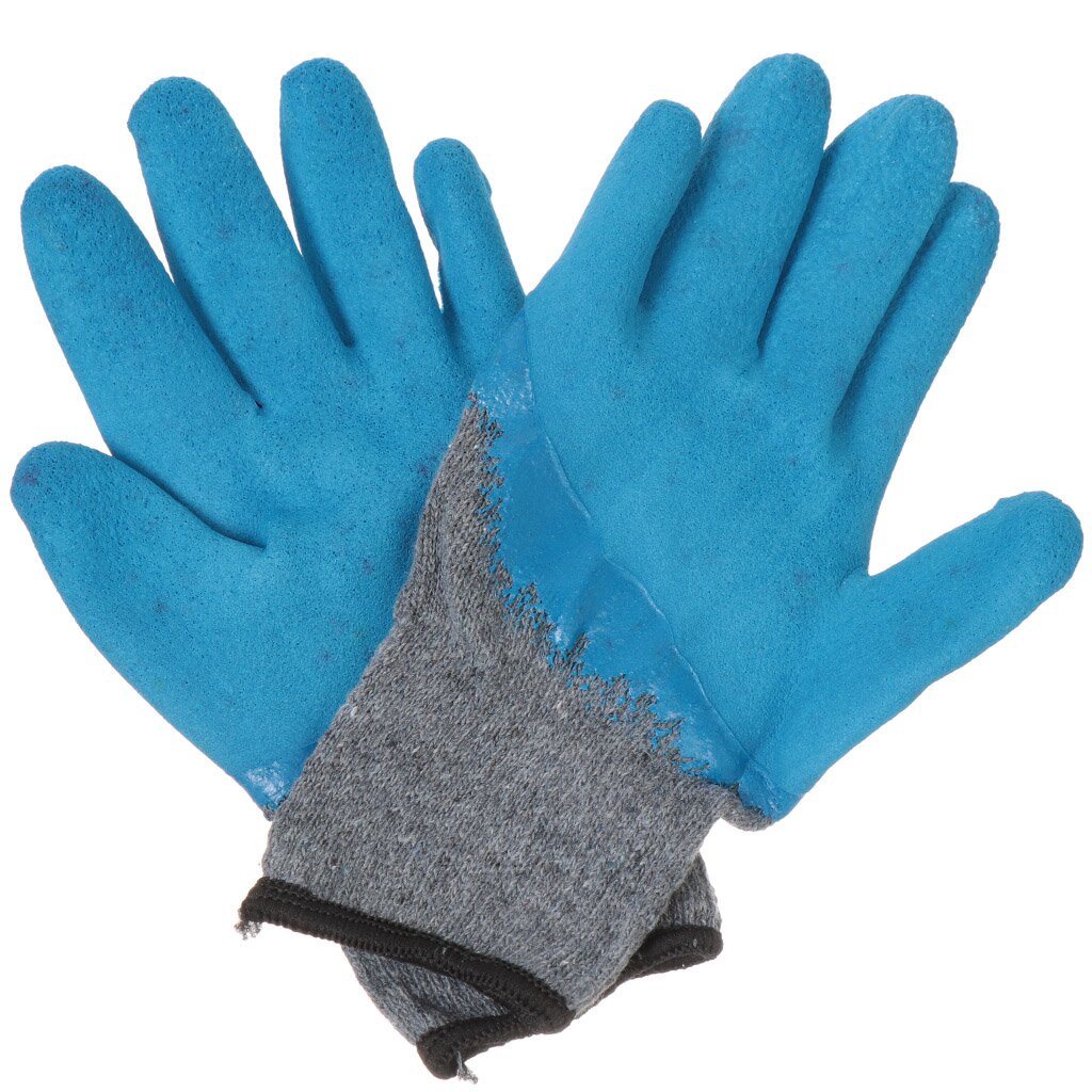 Перчатки для стекольщика, х/б, латексный облив, серая основа, Торро перчатки х б латексный облив двойной европодвес 200302