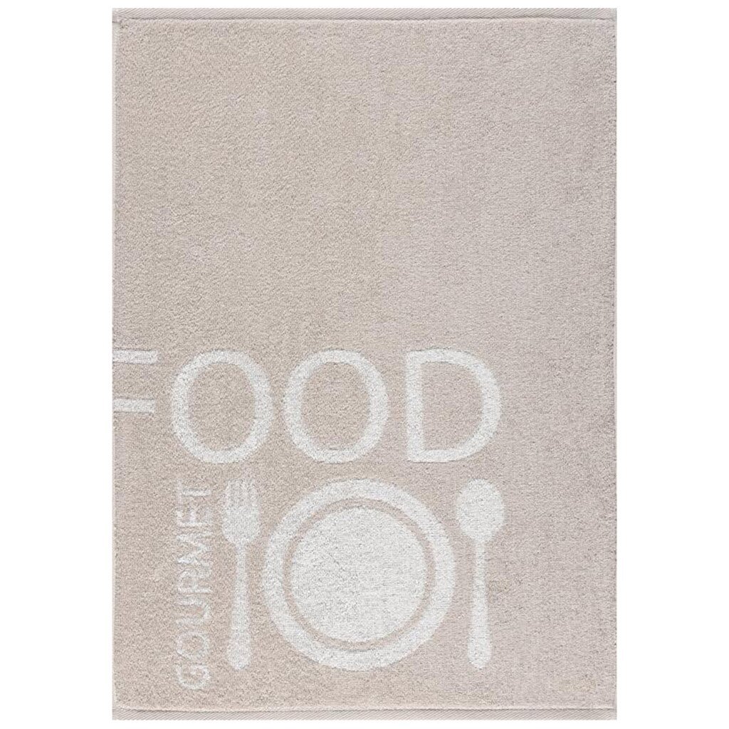 Полотенце кухонное, 50х70 см, Cleanelly Гурман, 420 г/кв.м, бежевое ПЦ-502-2743