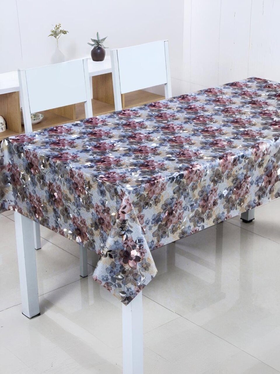 Клеенка Silvano, 1.39х20 м, ПВХ на тканевой основе, серебро, PW279-001-J07