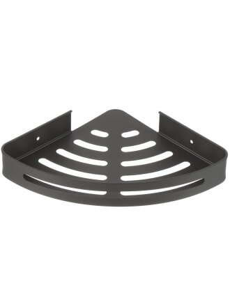 Полка для ванной алюминий, настенная, угловая, 22х22х3.8 см, A340095