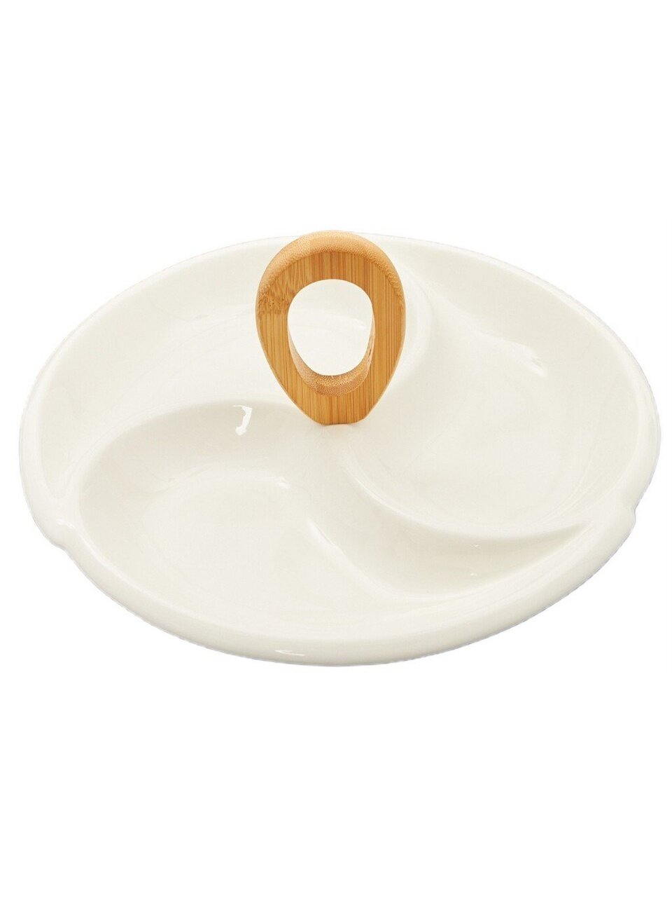 Менажница фарфор, 3 секции, Jewel, Фиона, ПС0041-46