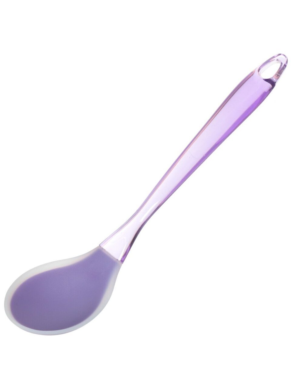 Ложка поварская силикон, навеска, фиолетовая, Daniks, YW-KT129P-4