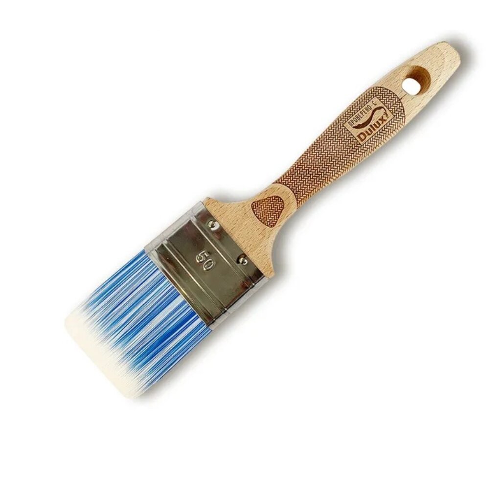 Кисть плоская, Handmaler, PRO BLUE, 50 мм, искусственная щетина, бук, 1009-50