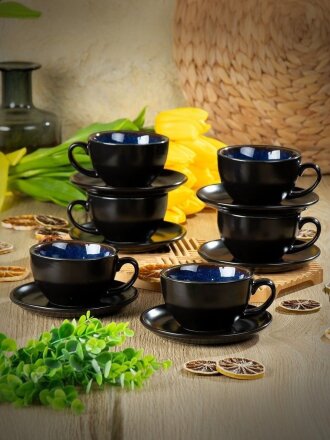 Набор чайный керамика, 12 предметов, на 6 персон, 250 мл, Файзура, Y6-10143, подарочная упаковка