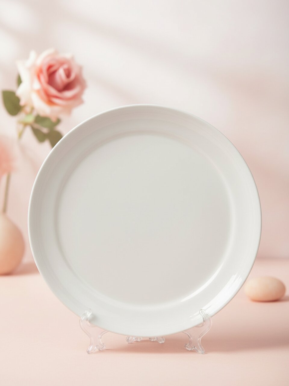 Тарелка обеденная, стеклокерамика, 25 см, круглая, Жемчужина, МФК, DKP100