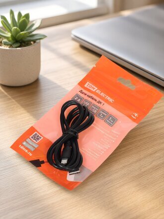 Дата-кабель TDM Electric, ДК 1, micro USB, 1 м, черный, SQ1810-0301