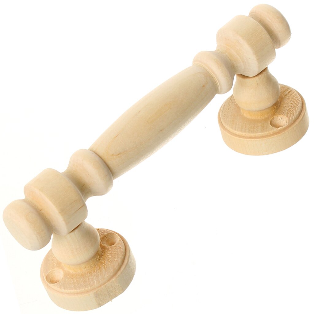 Ручка-скоба мебельная Ликон 1-0755, РС-140, банная резная, дерево резная дверная ручка скоба starfix