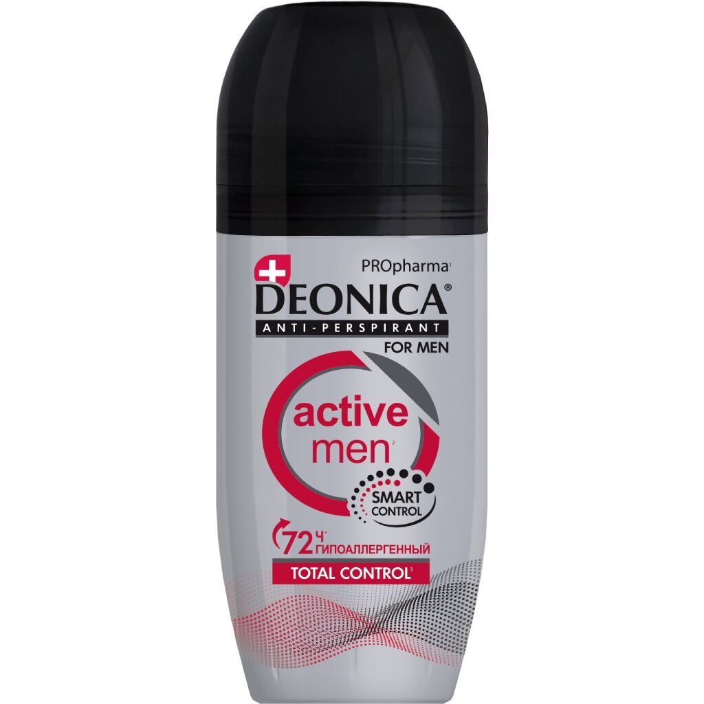 Дезодорант Deonica, PROpharma Active, для мужчин, ролик, 50 мл дезодорант garnier очищающая моринга для мужчин ролик 50 мл