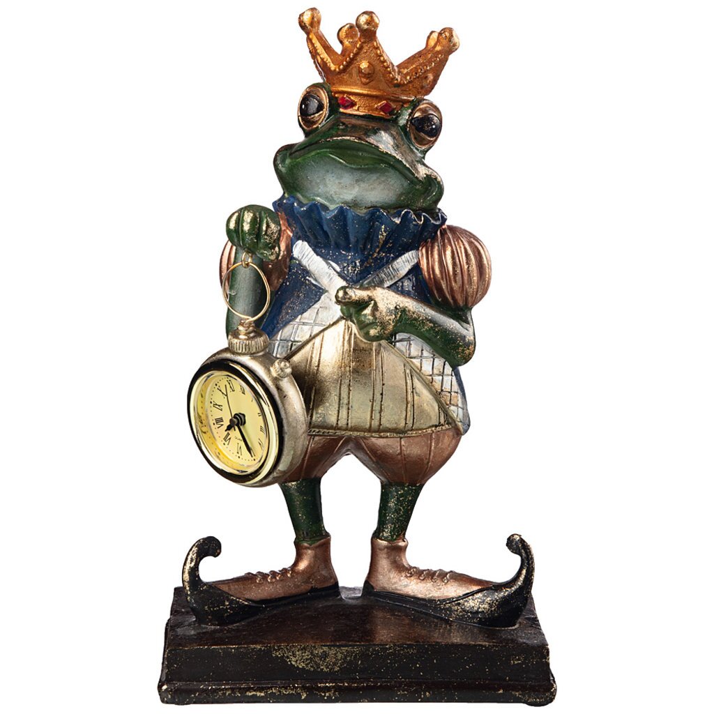 Часы английская коллекция лягушка 15,5x10,5x25,5 см, 774-104