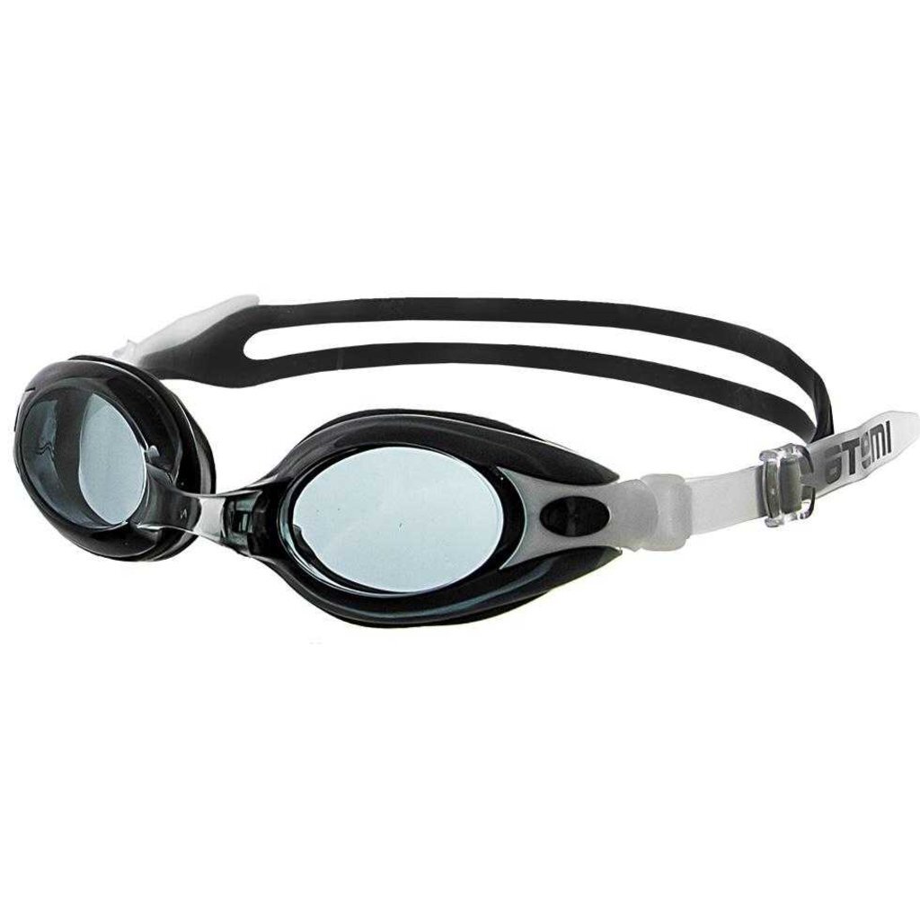 Очки для плавания Atemi, силикон (чёрн/бел), M501, 00000136546
