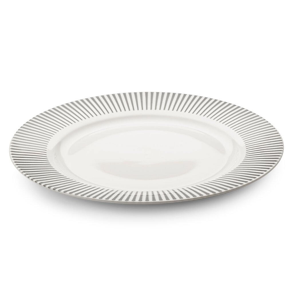 Тарелка обеденная, фарфор, 23 см, круглая, Stripes, Apollo, STR-23 тарелка обеденная фарфор 26 5 см круглая grace fioretta tdp510