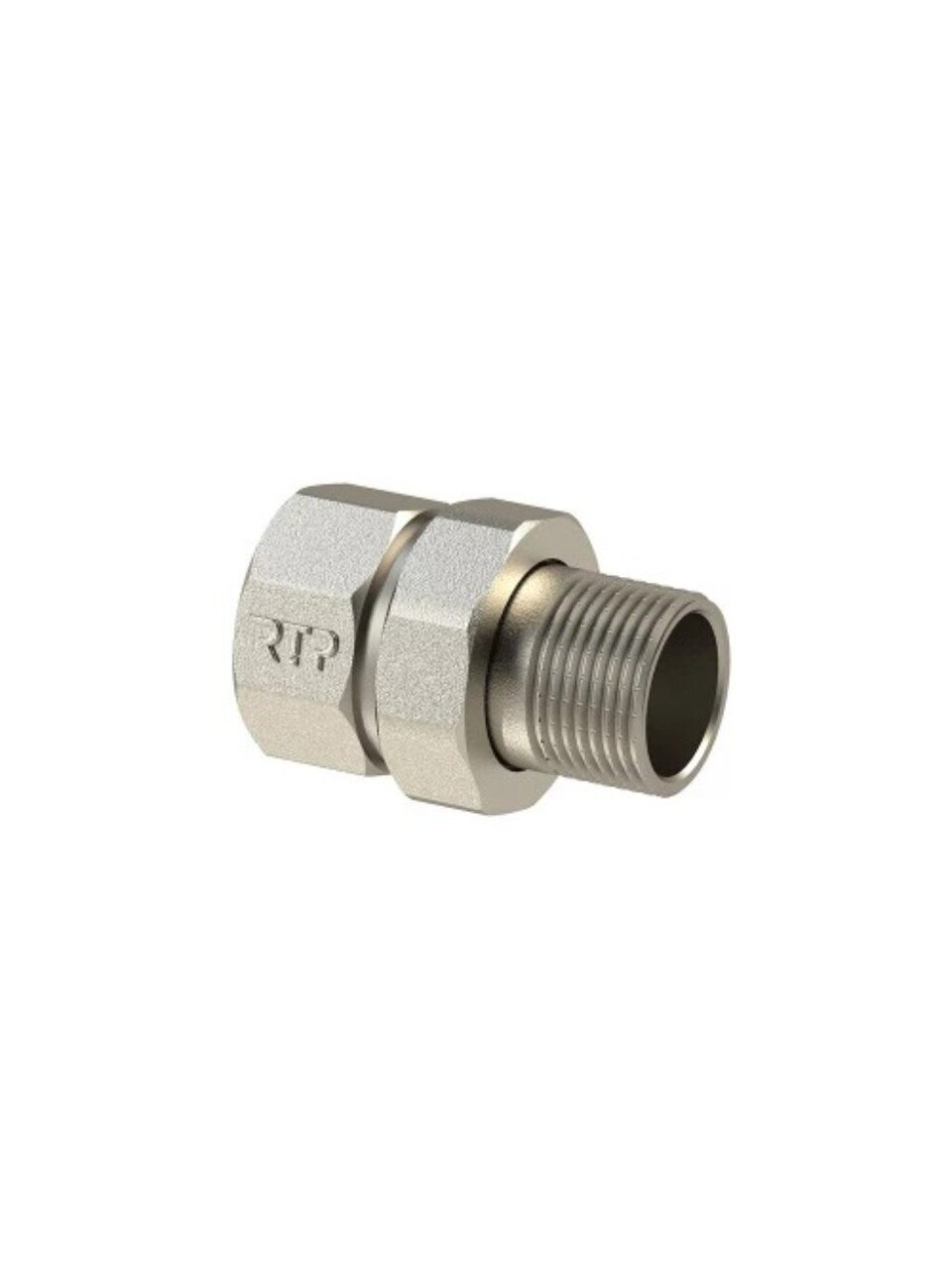 Американка 3/4&amp;quot;, г-ш, никель, прямая, РосТурПласт