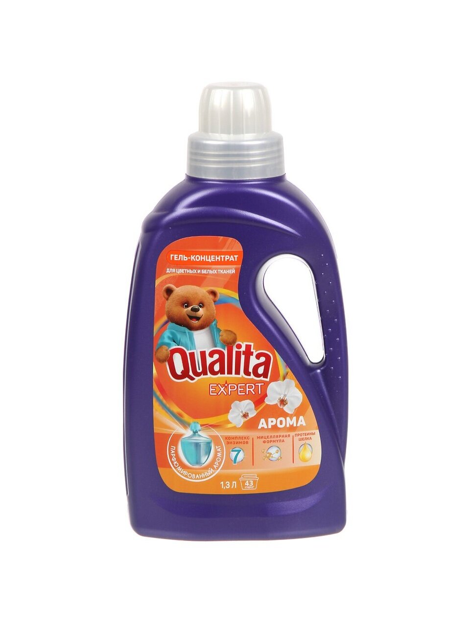 Гель для стирки Qualita, 1.3 л, универсальный, концентрат
