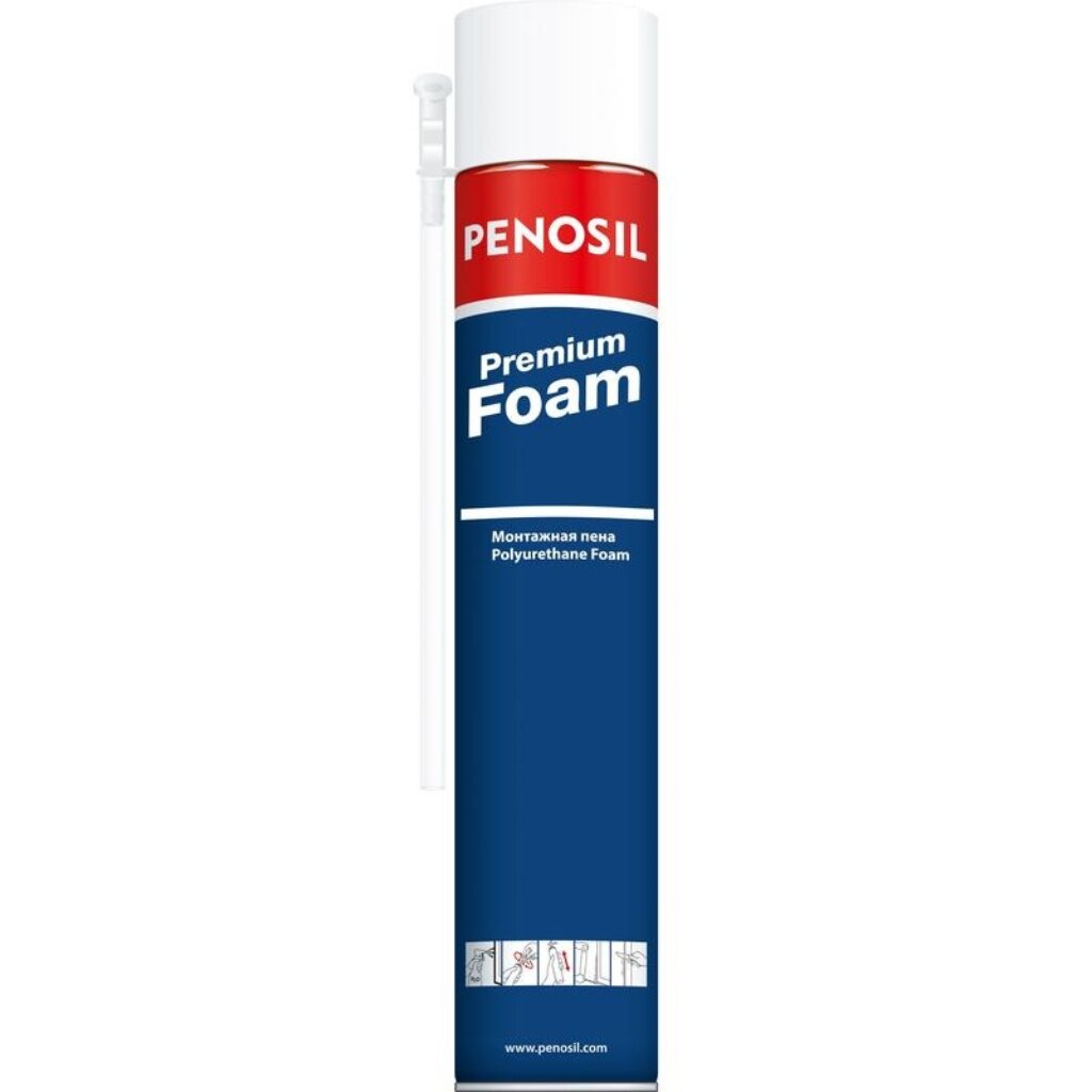 Пена монтажная Penosil, Premium Foam, бытовая, 750 мл, летняя, A1388Z