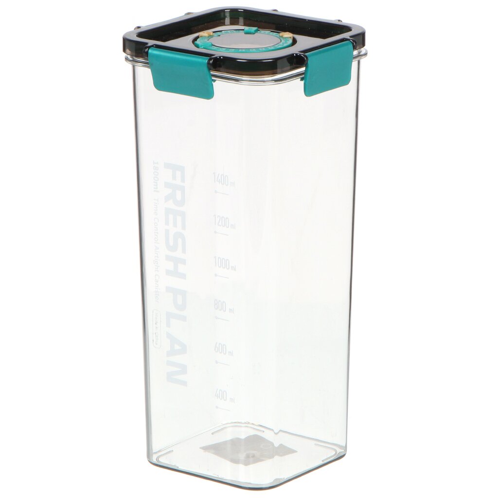 Контейнер пищевой пластик, 1.8 л, 11.8х11.8 см, прямоугольный, PET0546 прямоугольный контейнер для свч и заморозки умничка