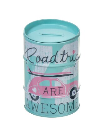 Копилка Бочка, 8х8х12 см, металл, Y6-6108, в ассортименте