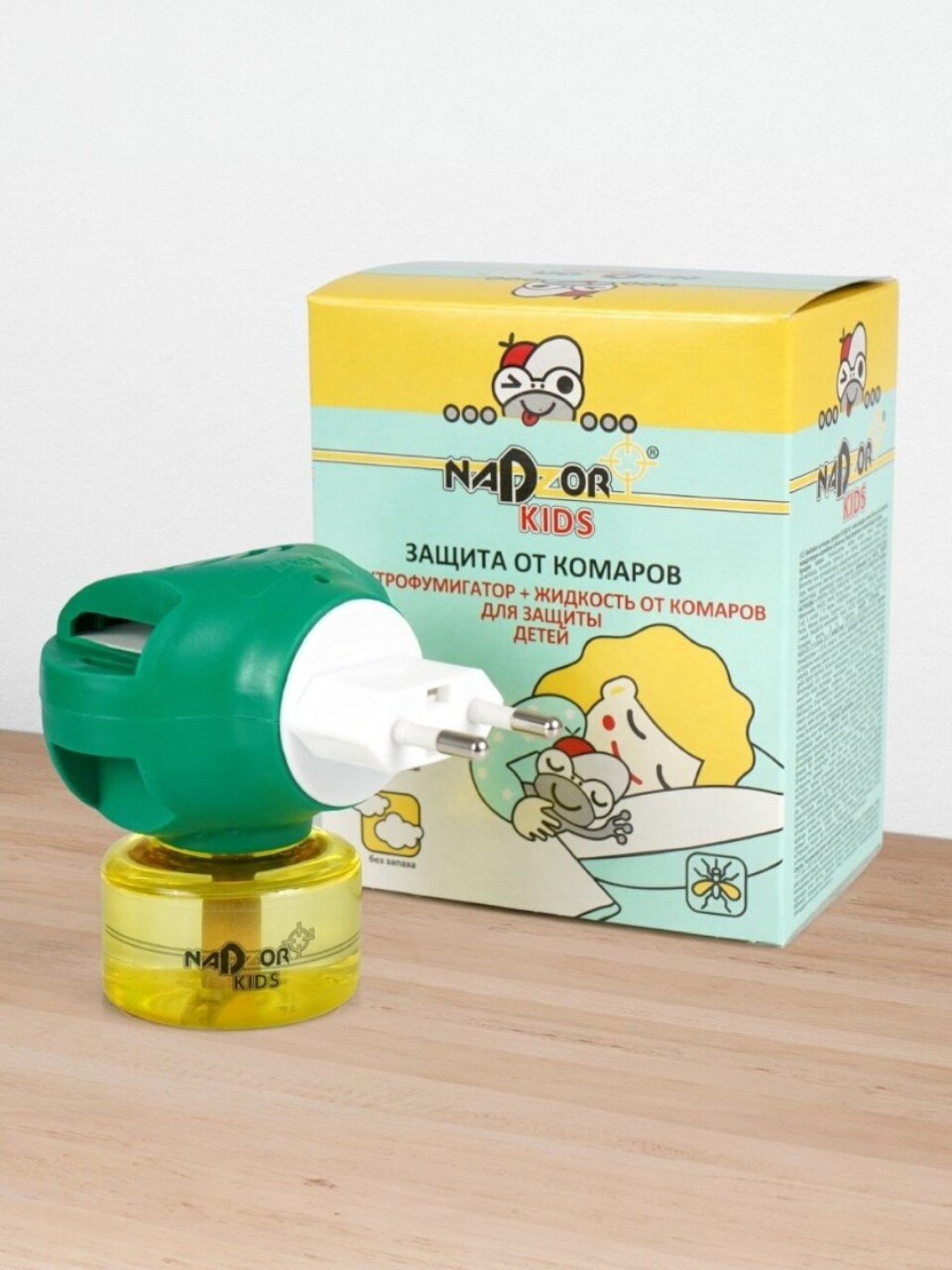 Репеллент от комаров, электрофумигатор+жидкость, для детей, 45 ночей, Nadzor, 30 мл