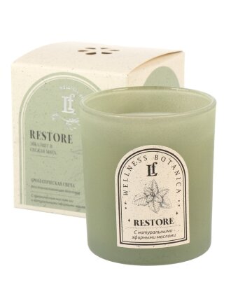 Свеча декоративная, 8х7 см, в стакане, Restore, 625-101