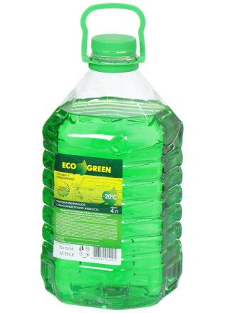 Омыватель стекол Eco Green, зимний, -20 °C, 4 л